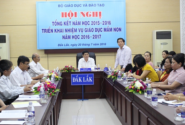 Hội nghị trực tuyến tổng kết năm học 2015-2016 và triển khai nhiệm vụ giáo dục mầm non năm học 2016-2017