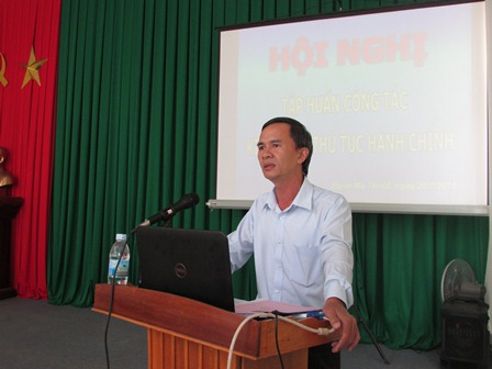 Sở Tư pháp tỉnh Đắk Lắk tổ chức Hội nghị tập huấn công tác kiểm soát thủ tục hành chính năm 2016