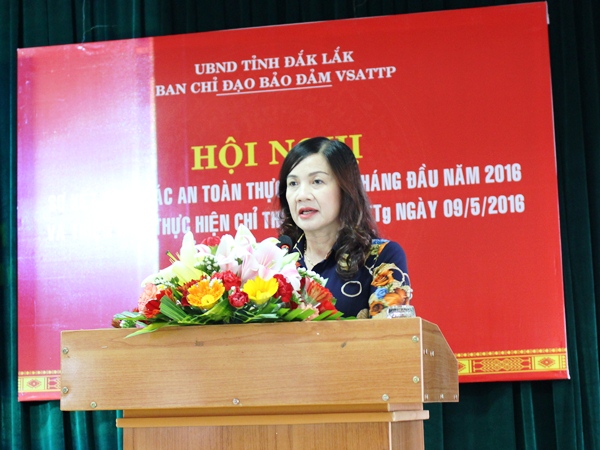 Sơ kết công tác bảo đảm vệ sinh an toàn thực phẩm 6 tháng đầu năm 2016