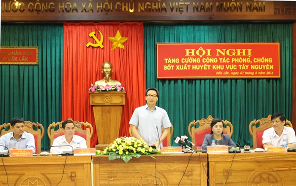 Hội nghị tăng cường công tác phòng chống sốt xuất huyết tại khu vực Tây Nguyên