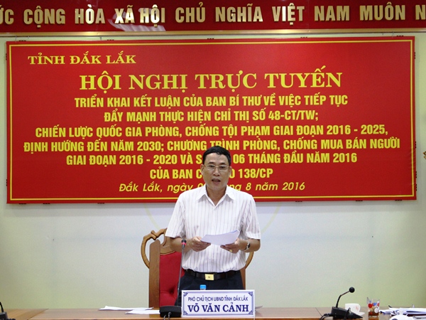 Hội nghị trực tuyến triển khai các văn bản chỉ đạo của Trung ương về công tác phòng, chống tội phạm