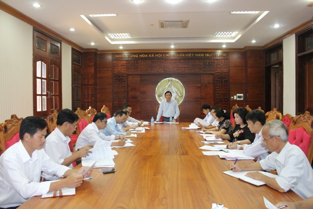 Họp Ban Đổi mới và Phát triển doanh nghiệp tỉnh về chuyển đổi hai công ty lâm nghiệp.