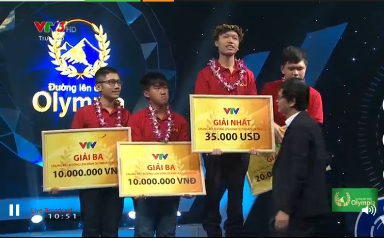 Vòng chung kết cuộc thi Đường lên đỉnh Olympia lần thứ 16.