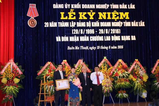 20th anniversary of establishment of Dak Lak Provincial Enterprises Bloc Party Committee (Aug 20, 1996-Aug 20, 2016)