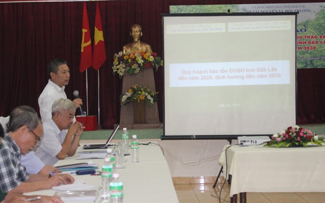 Hội thảo lấy ý kiến tham vấn đối với Dự thảo báo cáo “Quy hoạch bảo tồn đa dạng sinh học đến năm 2020, định hướng đến năm 2030 tỉnh Đắk Lắk”.