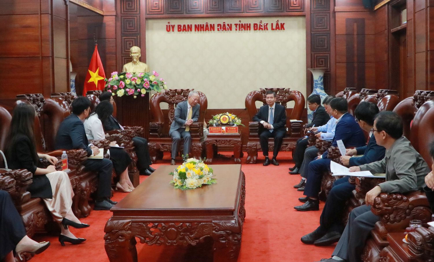 Chủ tịch UBND tỉnh Tạ Anh Tuấn làm việc với Tập đoàn Xây dựng Thái Bình Dương