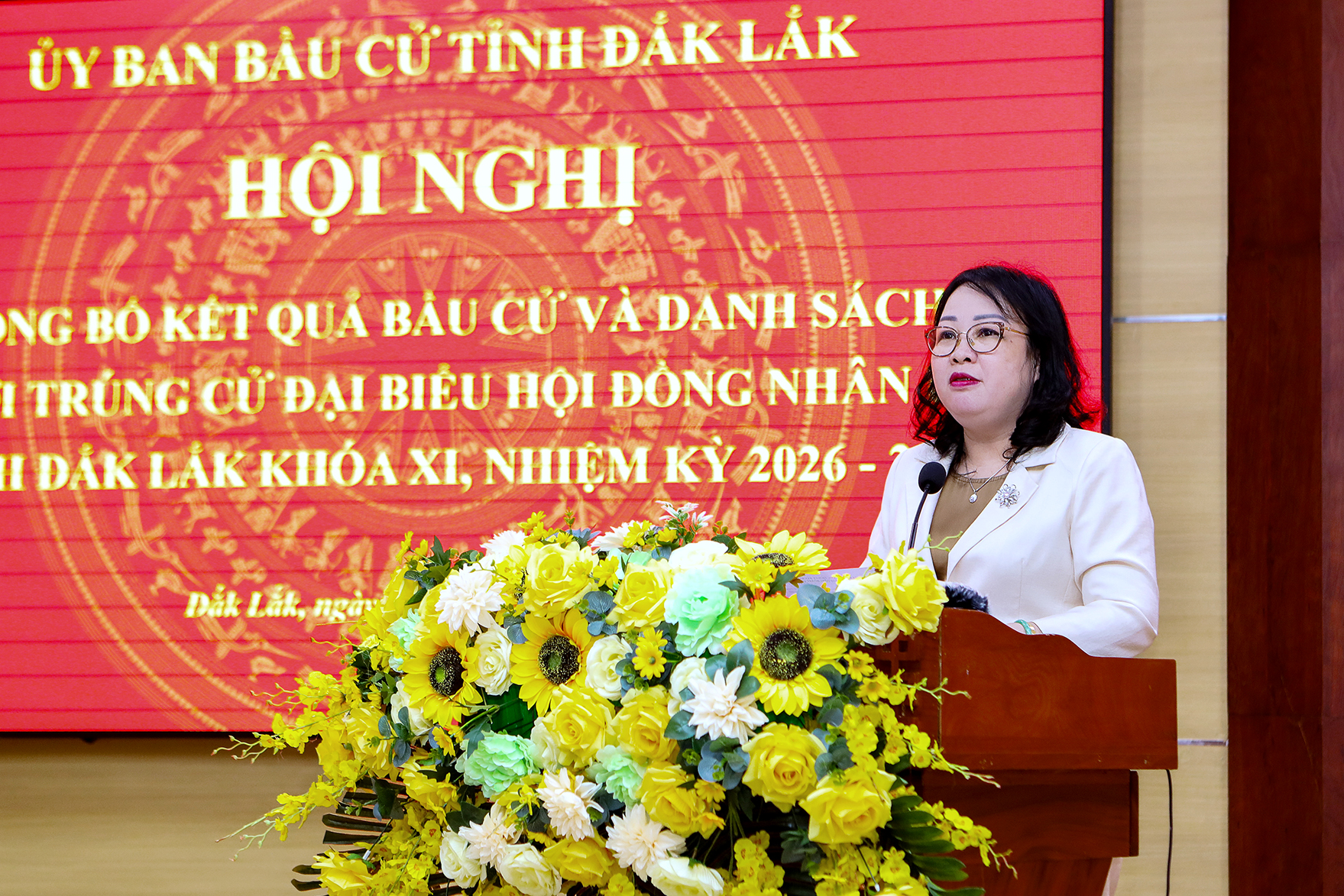 Announcement of election results and list of elected members of the Dak Lak Provincial People's Council