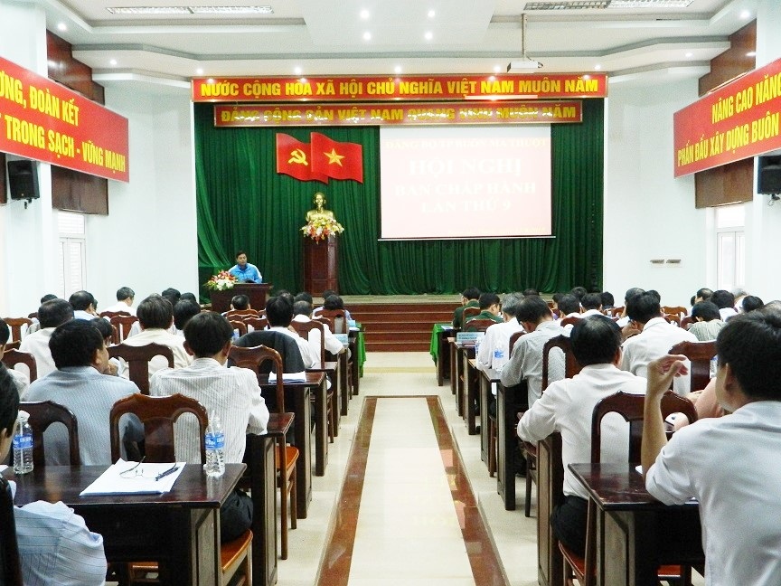 Thành phố Buôn Ma Thuột: Hội nghị Ban Chấp hành Đảng bộ mở rộng lần thứ 9