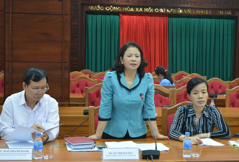 UBND tỉnh tiếp và làm việc với Đoàn công tác của Ủy ban về các vấn đề xã hội của Quốc hội.