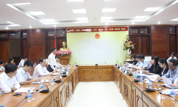 Đoàn công tác của Bộ Tư pháp thăm và làm việc với UBND tỉnh