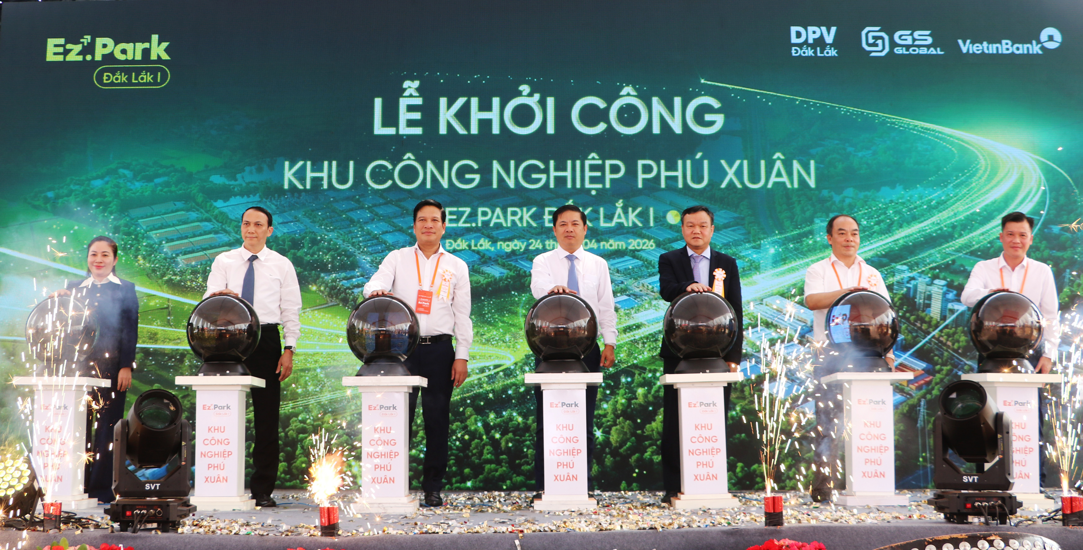 Khởi công dự án xây dựng hạ tầng Khu công nghiệp Phú Xuân gần 2.500 tỷ đồng
