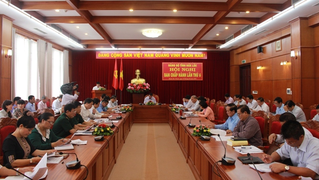 Hội nghị Ban Chấp hành Đảng bộ tỉnh lần thứ 6