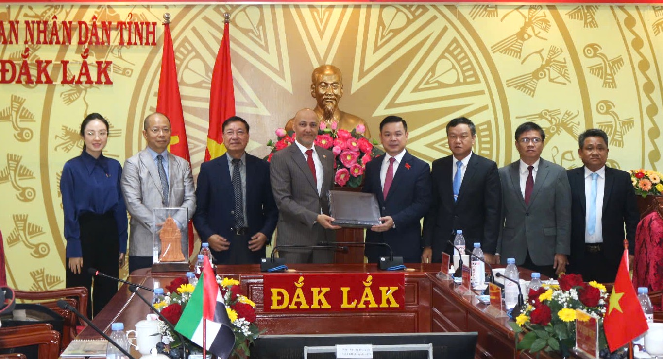 Đắk Lắk thúc đẩy hợp tác chiến lược với UAE trên 3 trụ cột trọng tâm