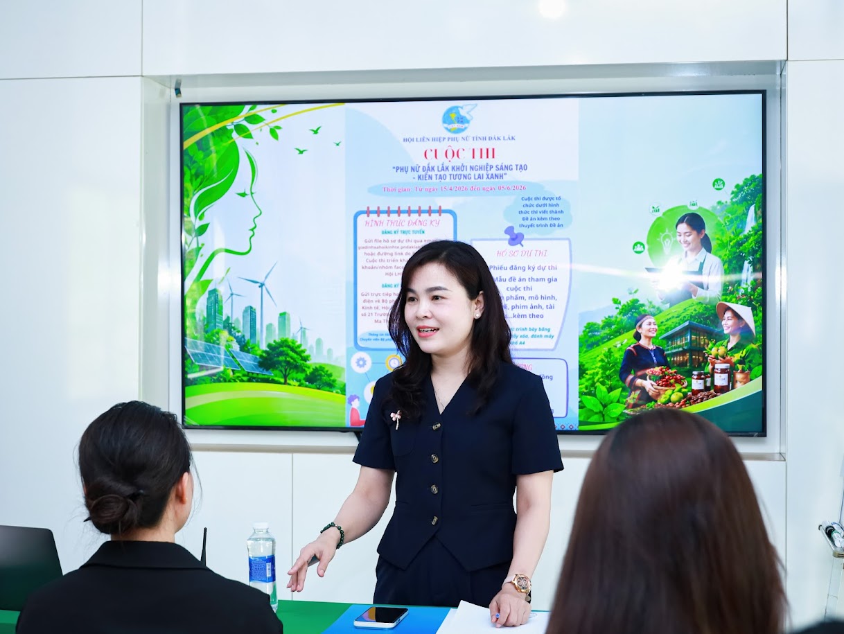 Tọa đàm kết nối nguồn lực, hỗ trợ phụ nữ Đắk Lắk khởi nghiệp sáng tạo