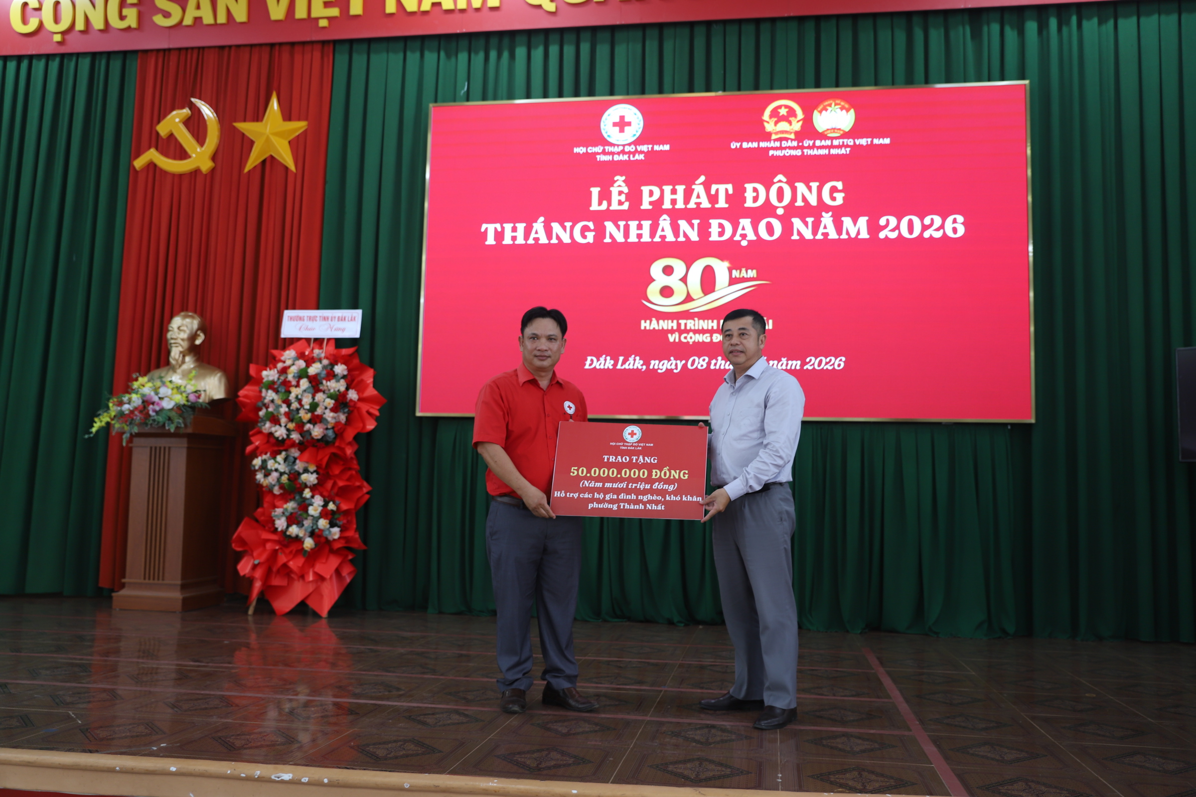 Phát động Tháng Nhân đạo năm 2026 với chủ đề “80 năm - Hành trình nhân ái vì cộng đồng”