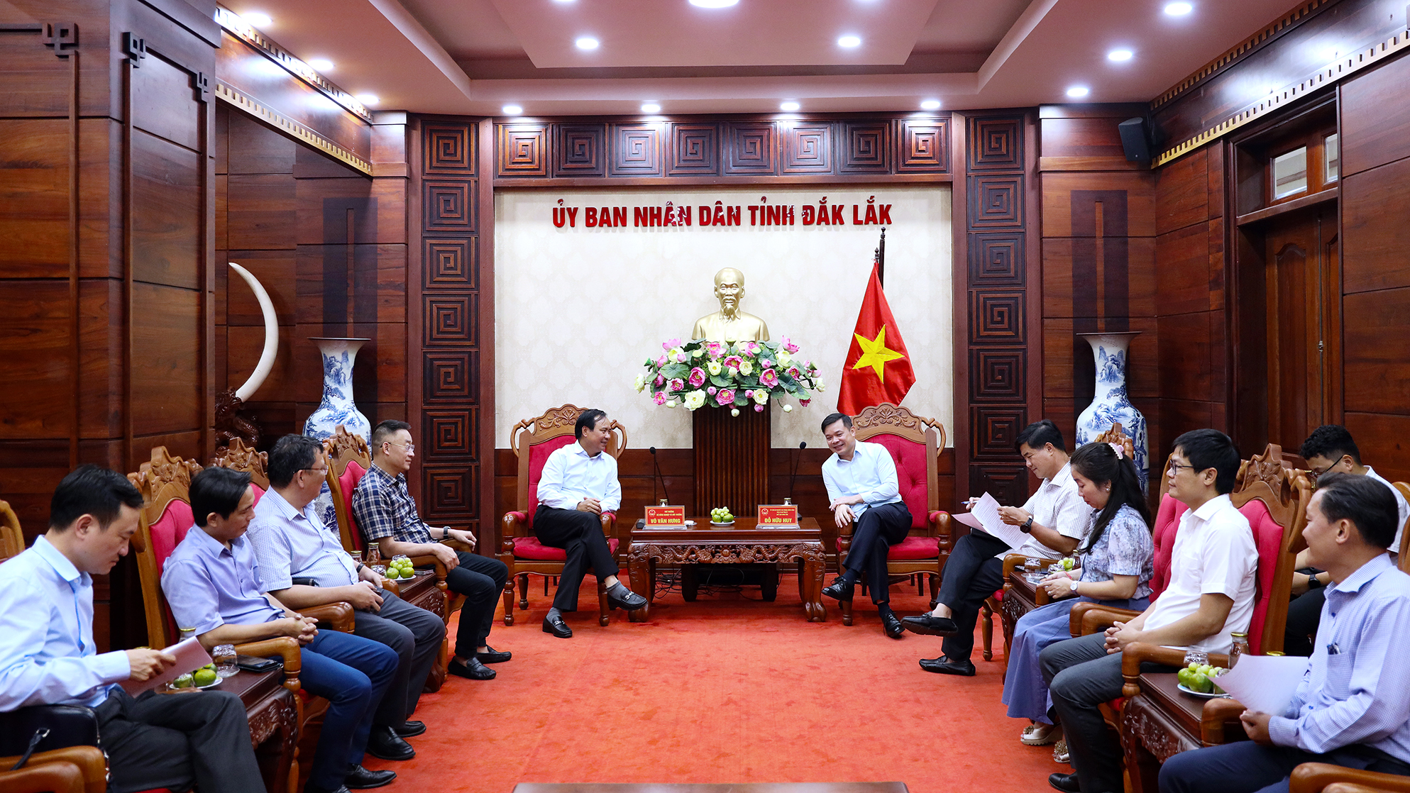 Thứ trưởng Bộ Nông nghiệp và Môi trường Võ Văn Hưng thăm và làm việc với UBND tỉnh Đắk Lắk