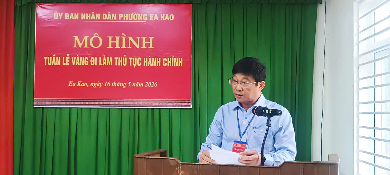 Phường Ea Kao thí điểm mô hình “Tuần lễ vàng đi làm thủ tục hành chính” tại khu dân cư