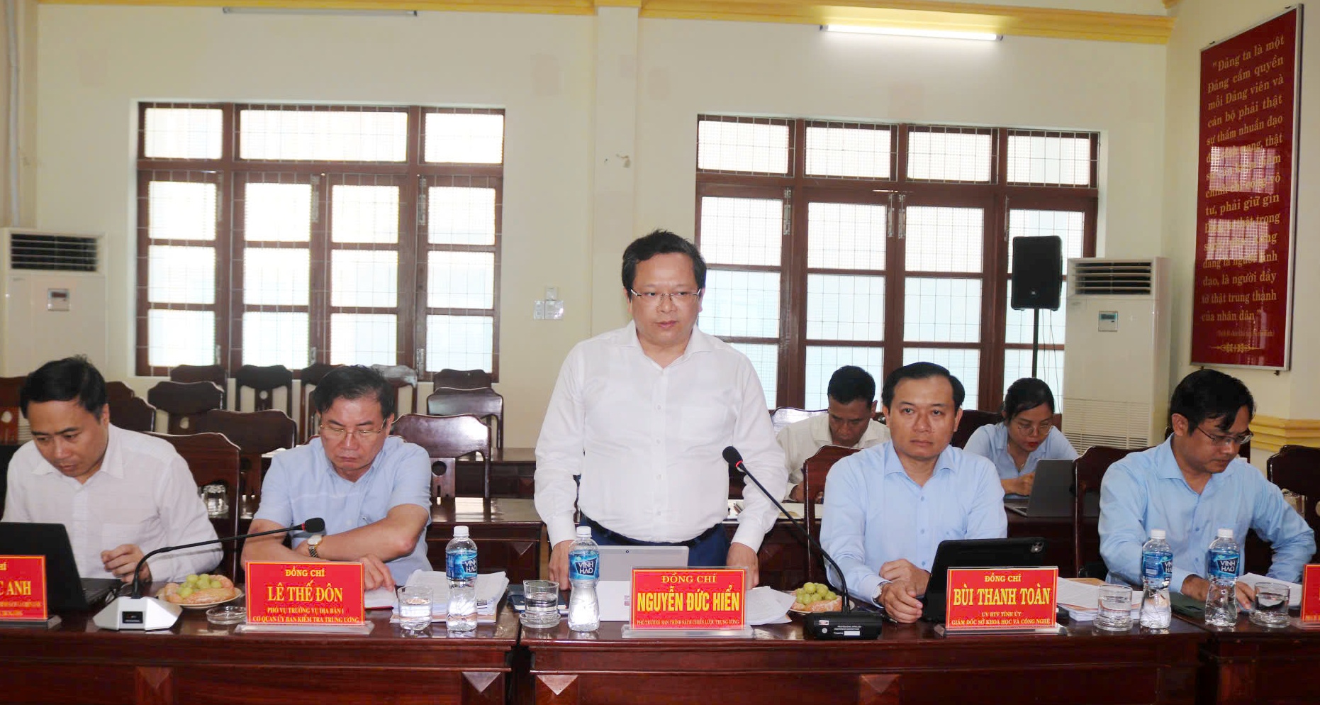 Đoàn kiểm tra, giám sát số 26 của Bộ Chính trị, Ban Bí thư làm việc tại phường Bình Kiến