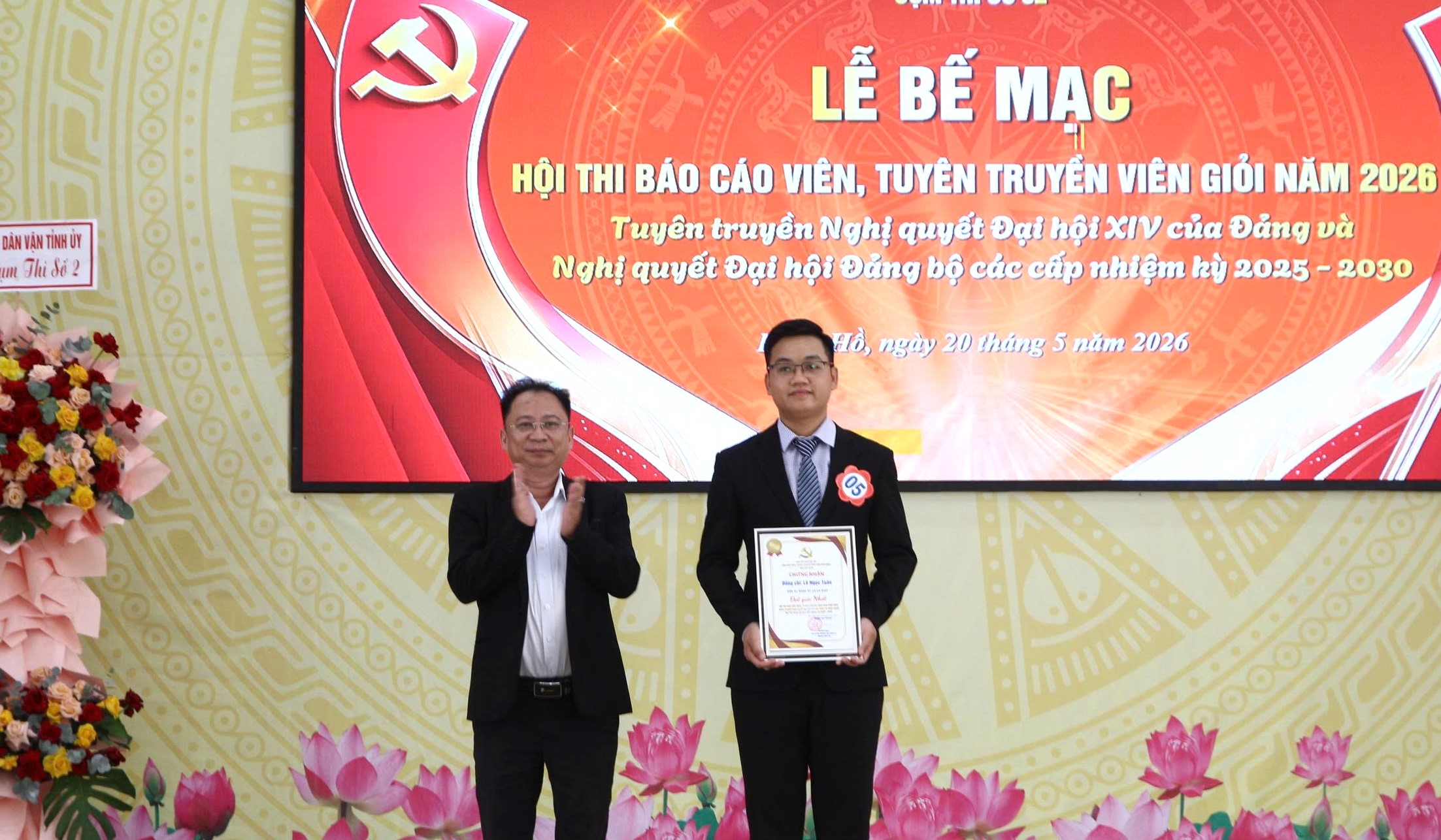 Bế mạc Hội thi Báo cáo viên, Tuyên truyền viên giỏi năm 2026 Cụm thi số 2