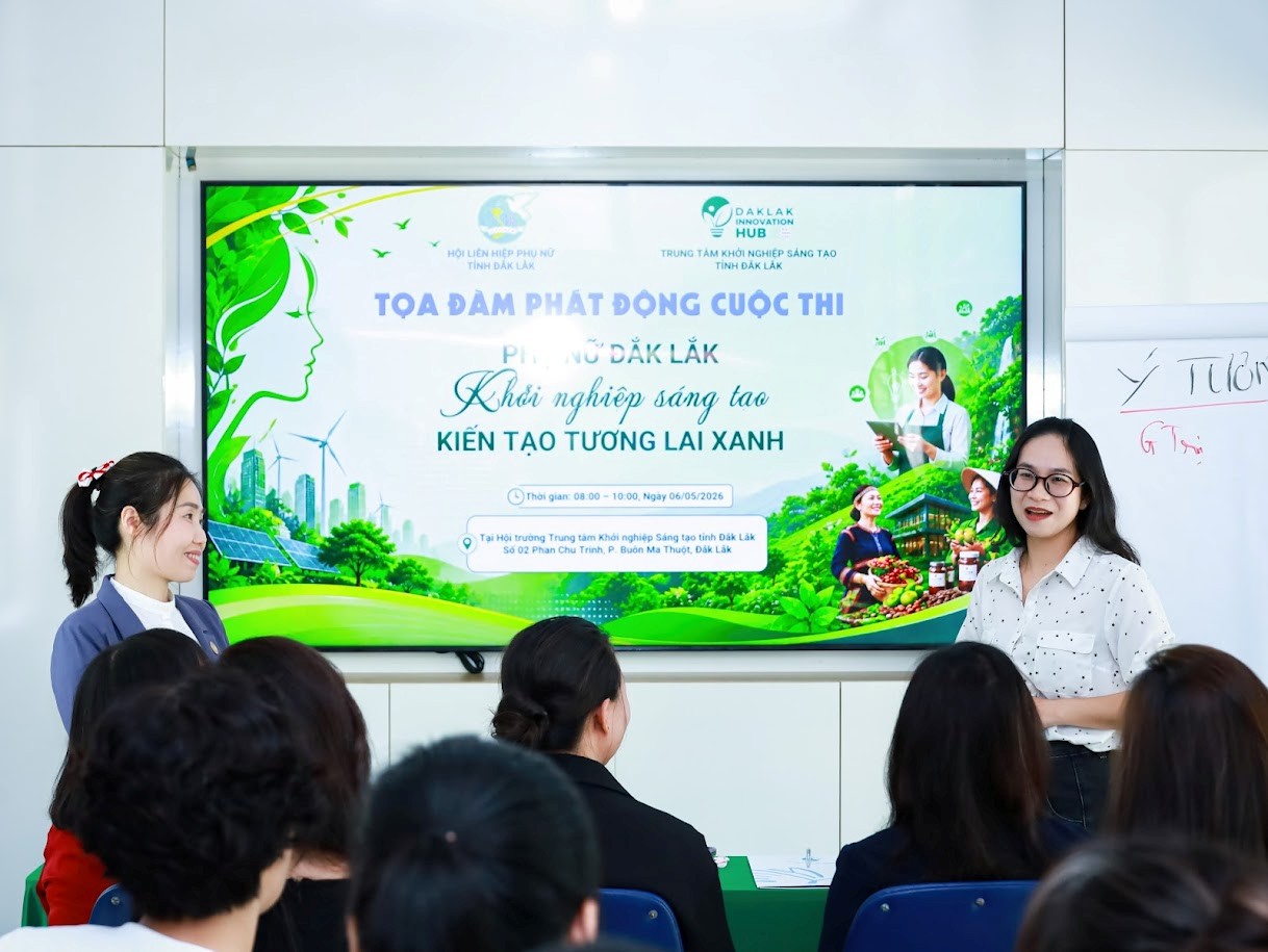 59 dự án tham gia Cuộc thi “Phụ nữ Đắk Lắk khởi nghiệp sáng tạo – kiến tạo tương lai xanh” năm 2026