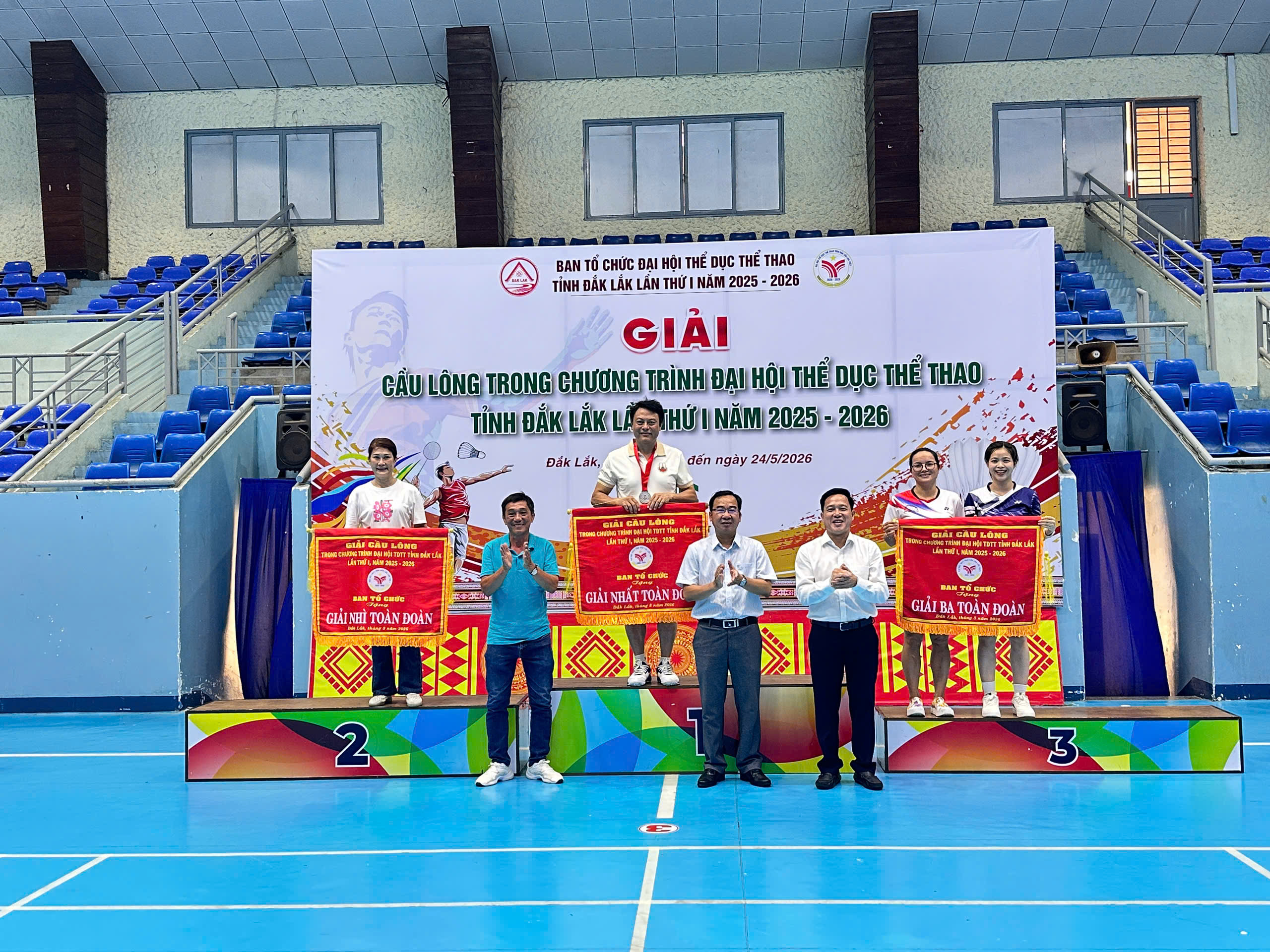 Sở Giáo dục và Đào tạo giành giải Nhất toàn đoàn tại Giải Cầu lông tỉnh Đắk Lắk lần thứ I