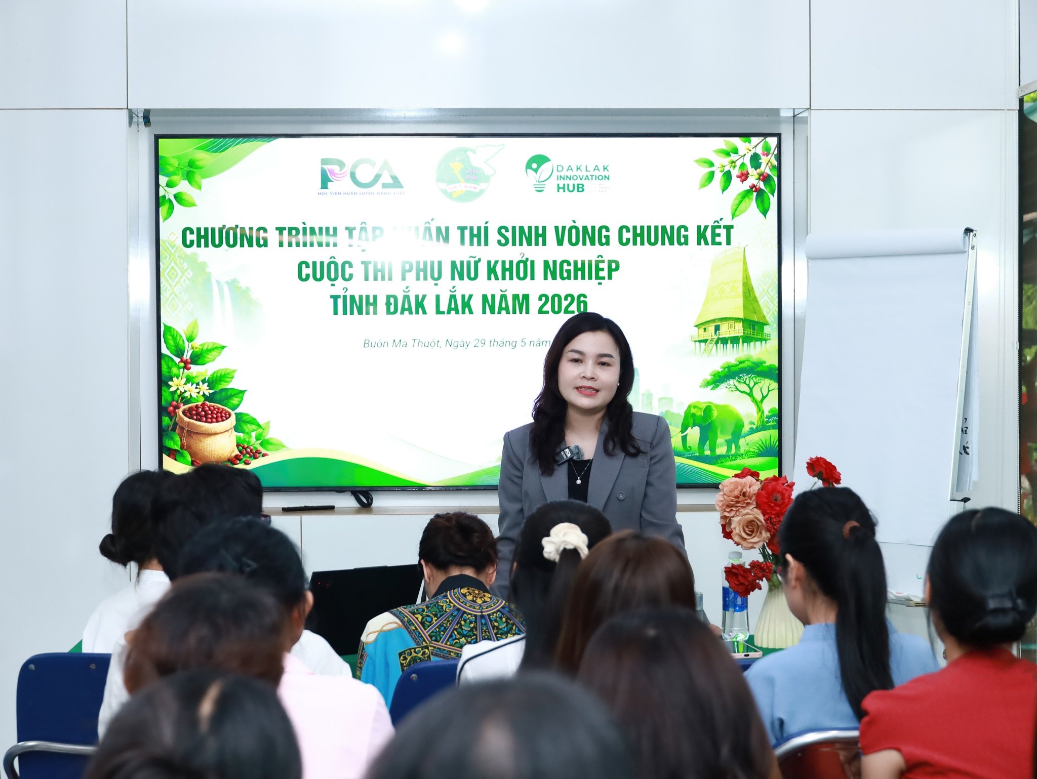 Đào tạo cho thí sinh tham gia vòng chung kết Cuộc thi phụ nữ khởi nghiệp tỉnh Đắk Lắk năm 2026