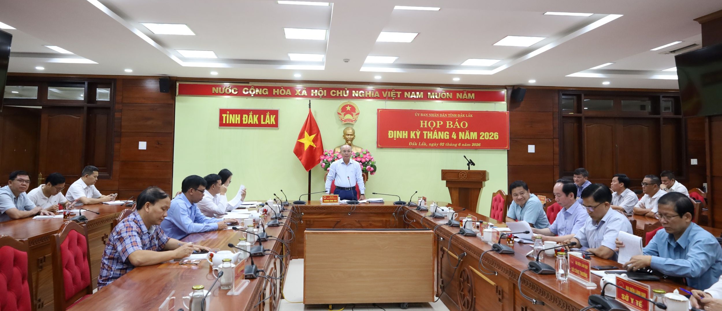 UBND tỉnh họp báo định kỳ tháng 4 năm 2026