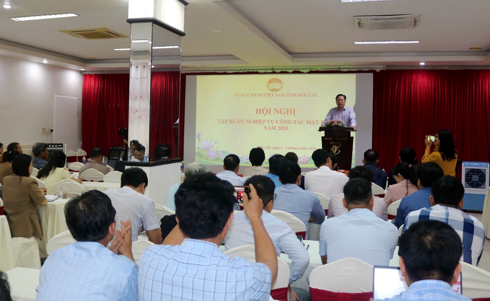 Hơn 100 cán bộ Mặt trận cơ sở tham gia tập huấn nghiệp vụ công tác Mặt trận năm 2026