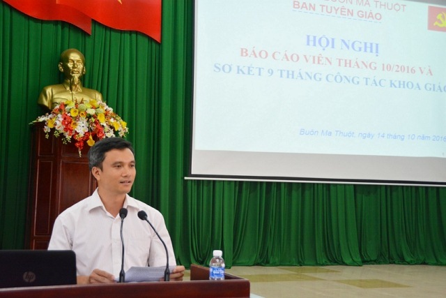 Ban Tuyên giáo Thành ủy tổng kết công tác khoa giáo 9 tháng và triển khai phương hướng, nhiệm vụ 3 tháng cuối năm 2016