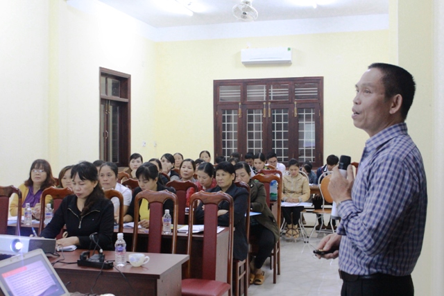 Tập huấn cho 27 đại lý thu Bảo hiểm xã hội, Bảo hiểm y tế tại huyện Ea H’leo