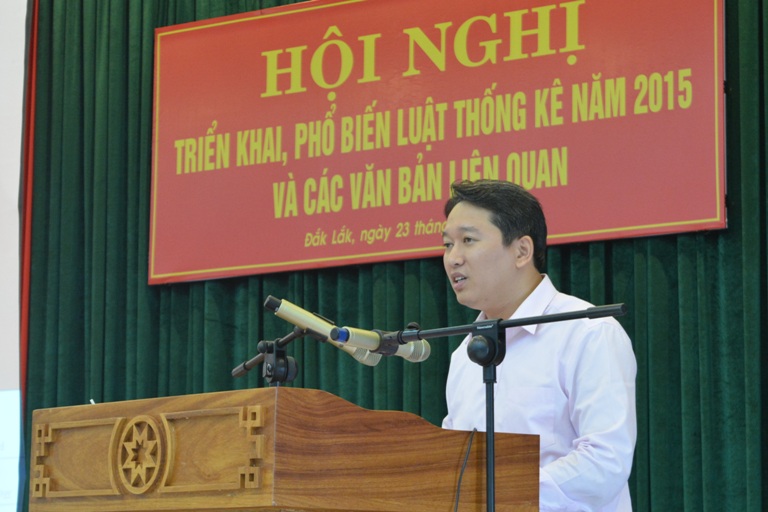 Hội nghị triển khai, phổ biến Luật Thống kê năm 2015 và các văn bản liên quan.