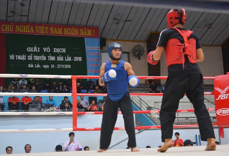 160 vận động viên dự tranh Giải vô địch Võ thuật cổ truyền tỉnh Đắk Lắk năm 2016.