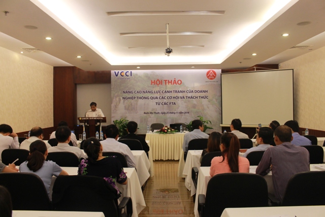 Hội thảo nâng cao năng lực cạnh tranh của doanh nghiệp thông qua các cơ hội và thách thức từ các FTA
