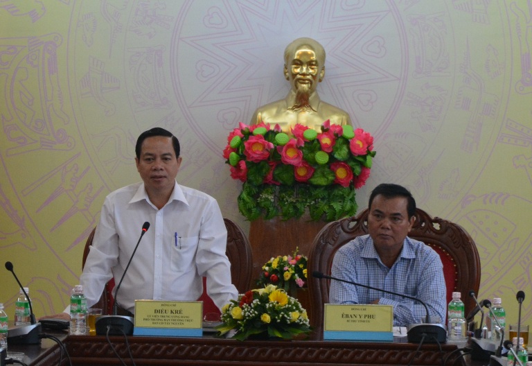 Central Highlands Steering Committee works with Dak Lak Provincial Party Committee