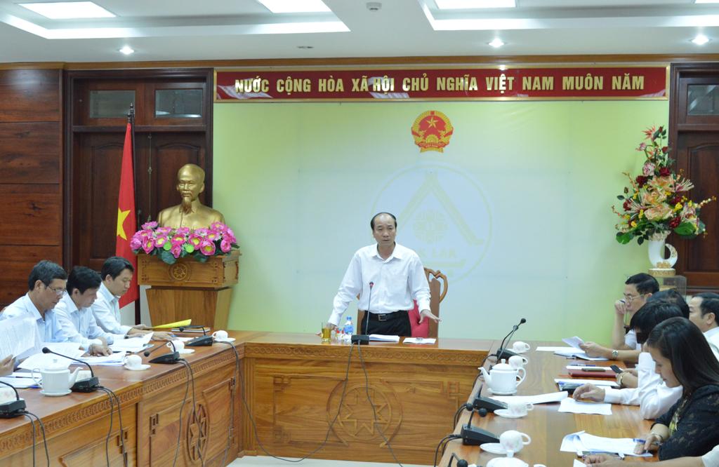 UBND tỉnh họp thông qua các nội dung trình tại Kỳ họp thứ 3, HĐND tỉnh khóa IX