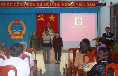 Tòa án nhân dân tỉnh Đắk Lắk Tổ chức Lễ công bố Quyết định đặc xá năm 2016 của Chủ tịch nước