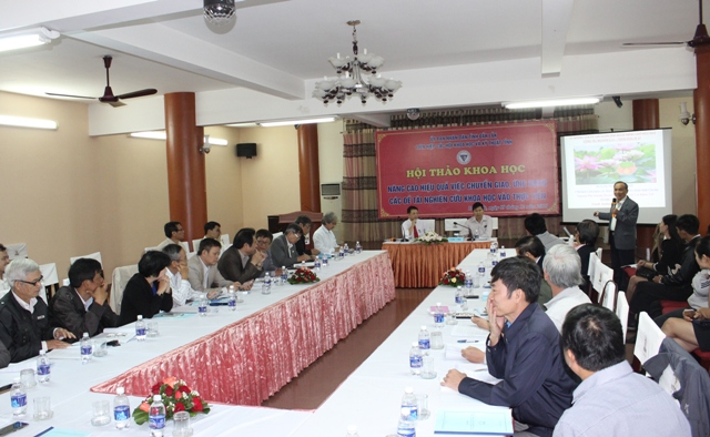 Hội thảo Nâng cao hiệu quả việc chuyển giao, ứng dụng các đề tài nghiên cứu khoa học vào thực tiễn.