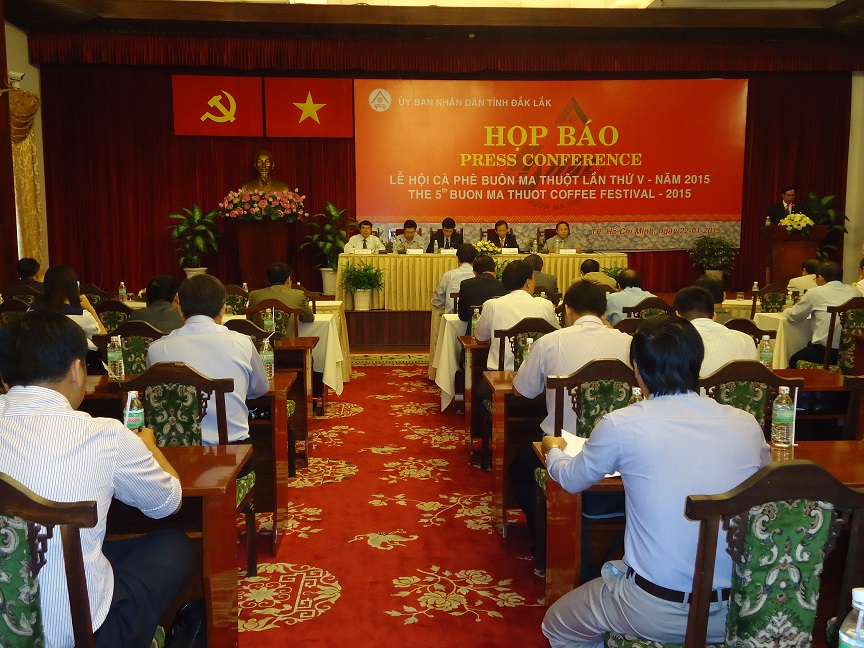 Họp báo về Lễ hội cà phê Buôn Ma Thuột tại TP Hồ Chí Minh vào ngày 25/12 tới đây
