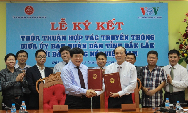 Media Cooperation Agreement between Dak Lak PPC and VOV