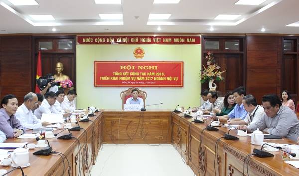 Tổng kết công tác ngành Nội vụ năm 2016 và triển khai nhiệm vụ năm 2017