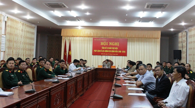 Bộ Quốc phòng tổng kết 20 năm thực hiện Pháp lệnh về lực lượng dự bị động viên