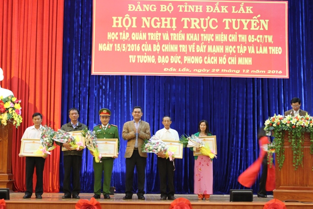 Hội nghị trực tuyến quán triệt triển khai thực hiện Chỉ thị 05-CT/TW ngày 15/5/2016 của Bộ Chính trị.