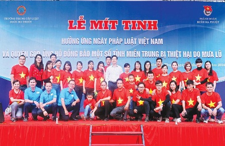 Năm 2016, Trường Trung cấp Luật Buôn Ma Thuột làm tốt công tác phổ biến giáo dục pháp luật
