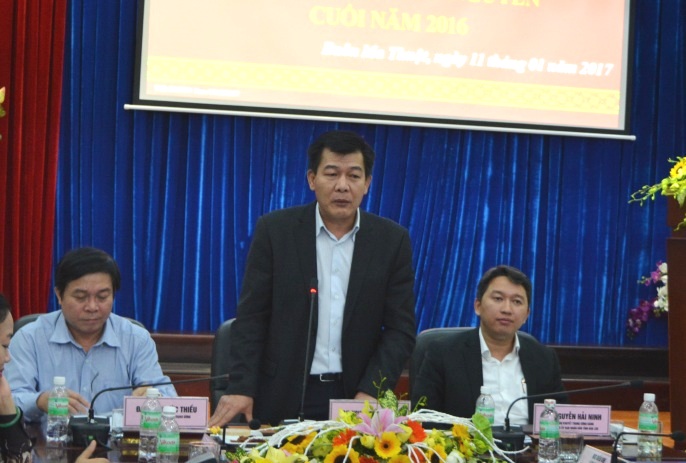 Hội nghị giao ban công tác báo chí khu vực Tây Nguyên cuối năm 2016.