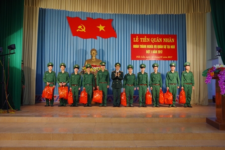 Bộ đội Biên phòng tỉnh tổ chức Lễ tiễn quân nhân hoàn thành nghĩa vụ quân sự trở về địa phương