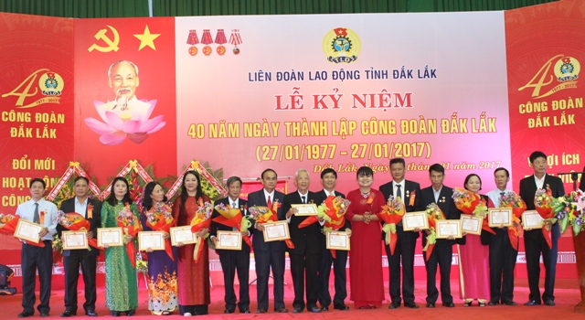 Kỷ niệm 40 năm Ngày thành lập Công đoàn Đắk Lắk