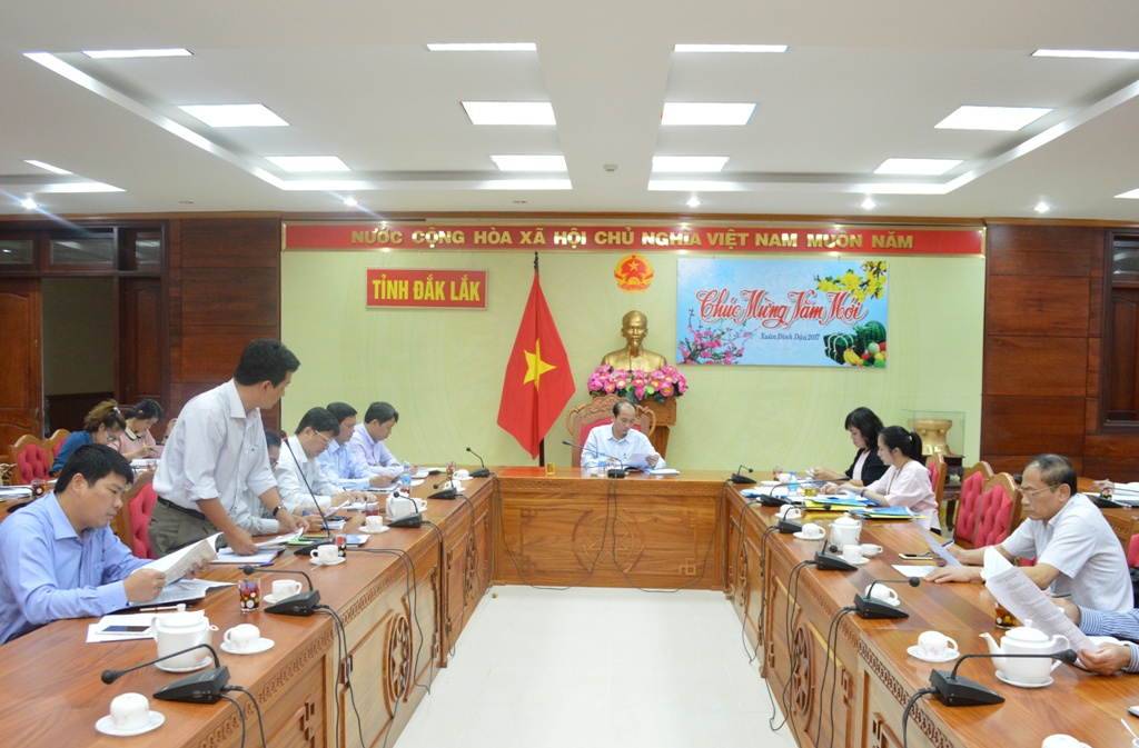 Họp chuẩn bị các nội dung cho Hội nghị xúc tiến đầu tư khu vực Tây Nguyên lần thứ 4 – 2017