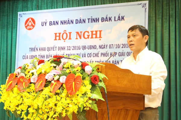 Tăng cường phối hợp giải quyết thủ tục đầu tư dự án có sử dụng đất trên địa bàn tỉnh.