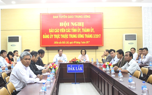 Hội nghị trực tuyến báo cáo viên Trung ương tháng 3/2017