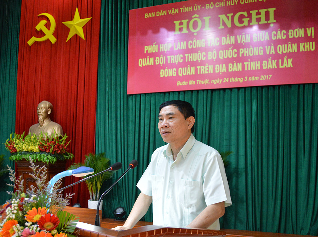 Hội nghị phối hợp làm công tác dân vận tham gia xây dựng nông thôn mới